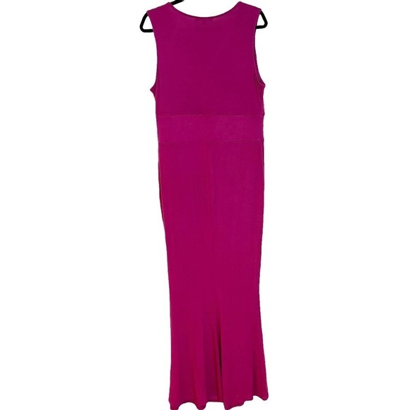 Kimi + Kai Maternity Mermaid Maxi Dress Sleeveless Pink Women's Size L - Picture 6 of 12